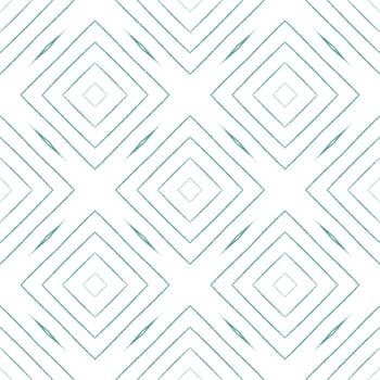 Chevron stripes design. Turquoise symmetrical kaleidoscope background. Textile ready cute print, swimwear fabric, wallpaper, wrapping. Geometric chevron stripes pattern.