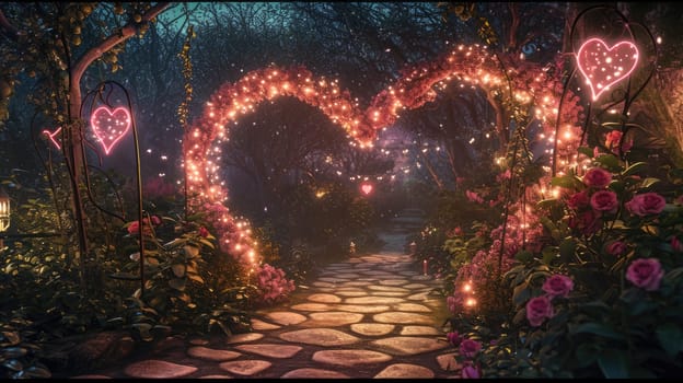 enchanted love forest in the valentines day pragma