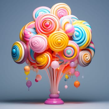 Colorful candies and lollipops, gumballs. High quality photo