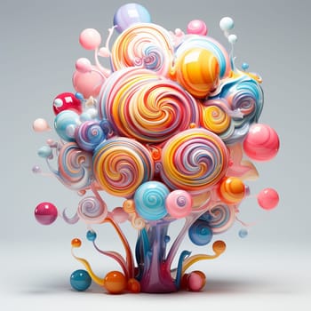 Colorful candies and lollipops, gumballs. High quality photo