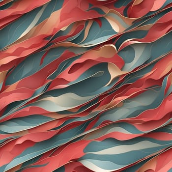 This close-up photograph showcases a seamless pattern wallpaper featuring a combination of red and blue colors.