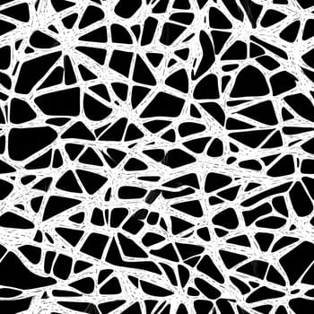 This photo showcases a detailed and intricate black and white seamless pattern.