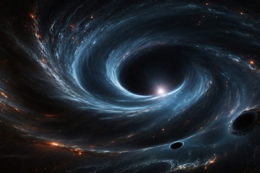 This photo shows two black holes at the center of a black hole.