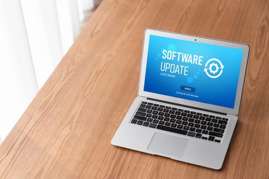 Software update on computer for modish version of device software upgrade