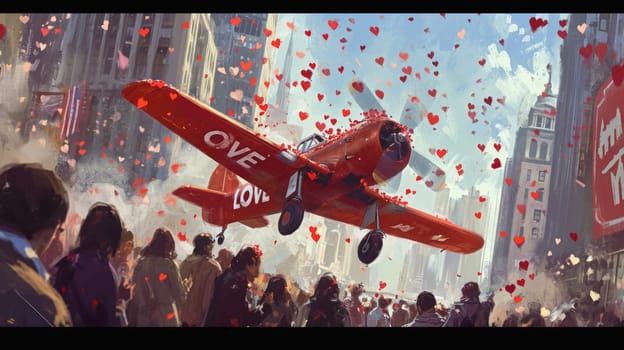 love is in the air, romantic valentines day love pragma concept , make love, not war