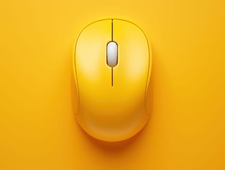 Minimalistic White Mouse on Modern Computer Desk: A Sleek and Stylish Work Accessory in a Clean and Contemporary Office Space.