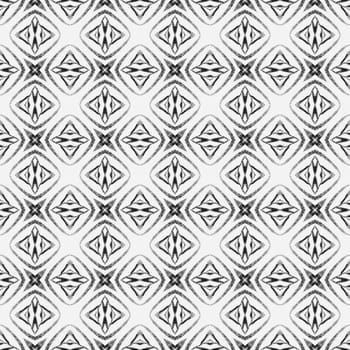 Green geometric chevron watercolor border. Black and white stylish boho chic summer design. Chevron watercolor pattern. Textile ready classy print, swimwear fabric, wallpaper, wrapping.