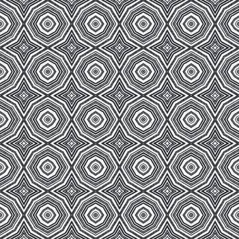 Chevron stripes design. Black symmetrical kaleidoscope background. Geometric chevron stripes pattern. Textile ready uncommon print, swimwear fabric, wallpaper, wrapping.