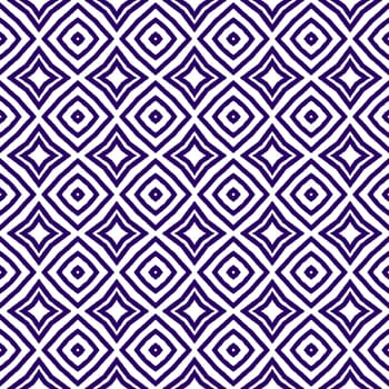Ethnic hand painted pattern. Purple symmetrical kaleidoscope background. Summer dress ethnic hand painted tile. Textile ready memorable print, swimwear fabric, wallpaper, wrapping.