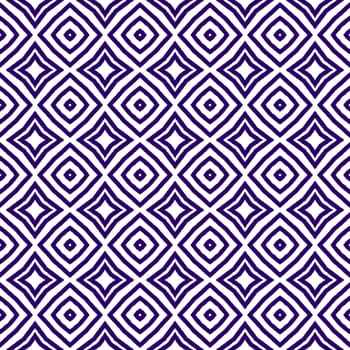 Ethnic hand painted pattern. Purple symmetrical kaleidoscope background. Summer dress ethnic hand painted tile. Textile ready memorable print, swimwear fabric, wallpaper, wrapping.