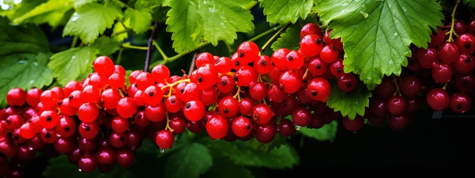 currant bush. selective focus. food Generative AI,