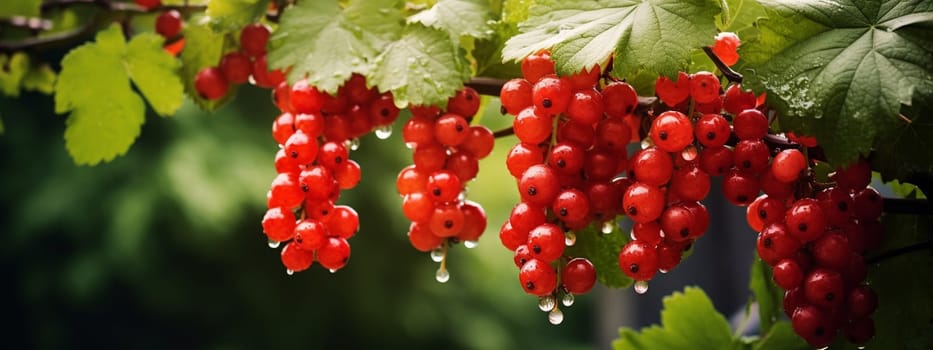 currant bush. selective focus. food Generative AI,