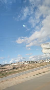 Blue light sky nature white clouds whether background . High quality photo