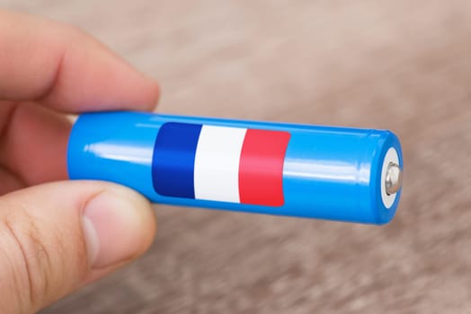 Production of batteries in France concept