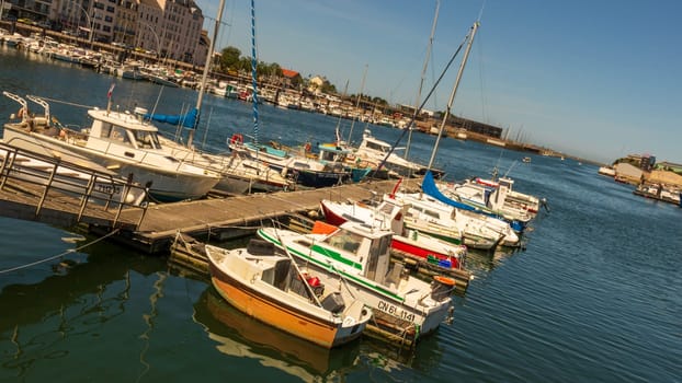 Cherbourg Harbor in Normandy, France. Peninsula of Cotentin