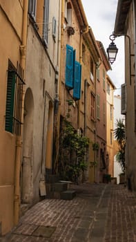 View on colorful buildings of Cannes, French Riviera