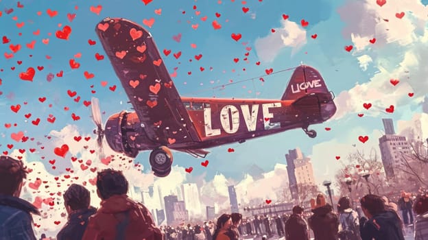love is in the air, romantic valentines day love pragma concept , make love, not war