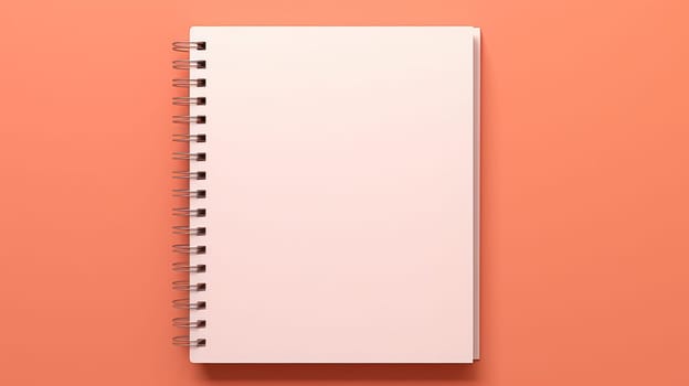Blank Paper Notepad on White Background, Education and Business Space Concept