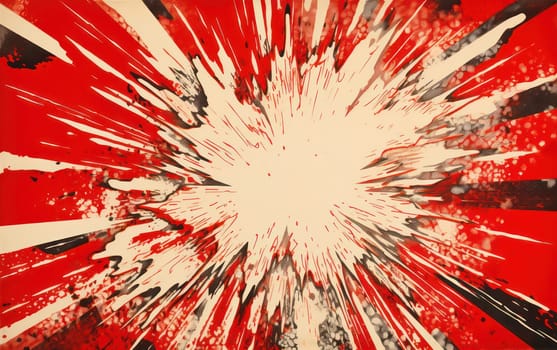 Explosion Burst: Abstract Comic Illustration with Speed