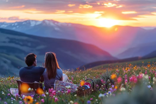 romantic sunrise mountain hiking with love of travel pragma