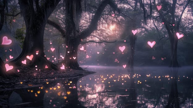 enchanted love forest in the valentines day pragma