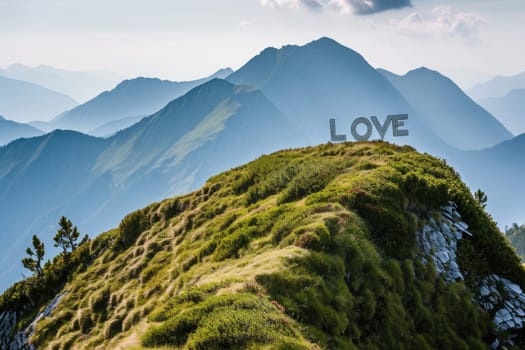 mountain landscape of love for hiking and travel in nature pragma