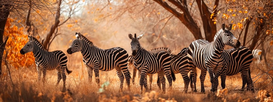 portrait of zebras in the wild. Selective focus. animal.