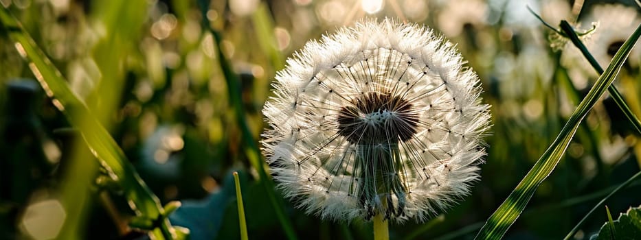 dandelions bloom in the meadow. Selective focus. nature.