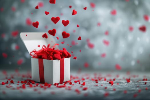 a gift box of romantic love on the valentines day pragma