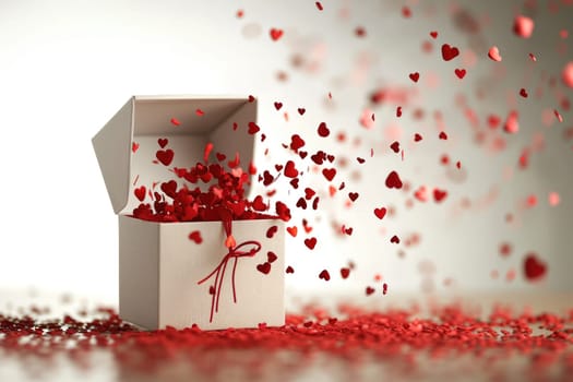 a gift box of romantic love on the valentines day pragma