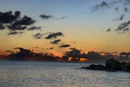 Peaceful beach in Saint Barthélemy (St. Barts, St. Barth) Caribbean