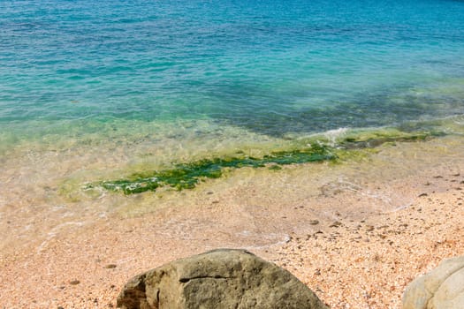 Peaceful beach in Saint Barthélemy (St. Barts, St. Barth) Caribbean