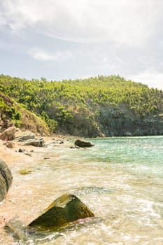 Peaceful beach in Saint Barthélemy (St. Barts, St. Barth) Caribbean