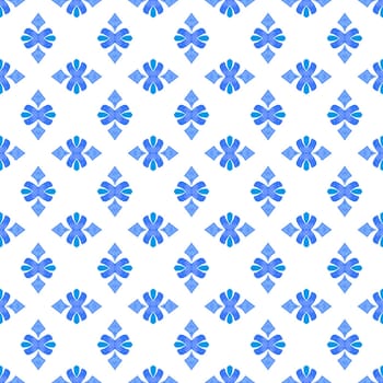 Chevron watercolor pattern. Blue grand boho chic summer design. Textile ready pleasant print, swimwear fabric, wallpaper, wrapping. Green geometric chevron watercolor border.