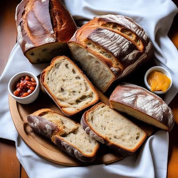Bread Captivation: Whole and Sliced Breads Mesmerizing in Harmonic Delight
