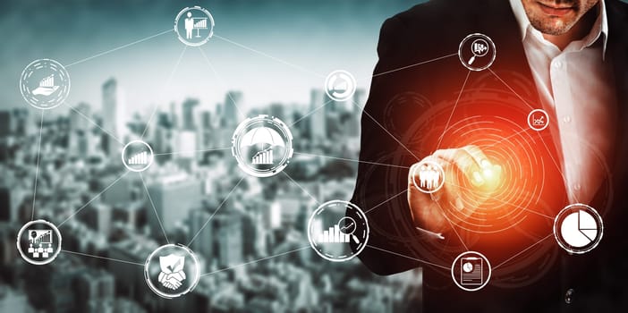 Data Analysis for Business and Finance Concept. interface showing future computer technology of profit analytic, online marketing research and information report for digital business strategy. uds