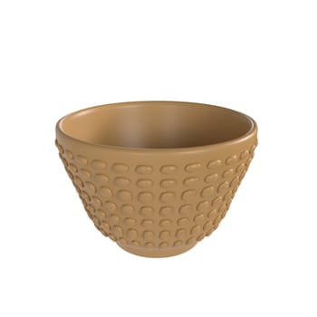 Clay Cup isolated on white background. High quality 3d illustration