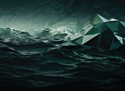 abstract ocean background with geometry shapes and water waves tide comeliness