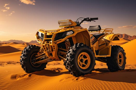 desert quad bike. ai generated