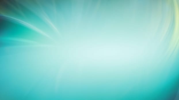 Serene abstract blue background with blurred rays and bokeh. Colorful abstract background.