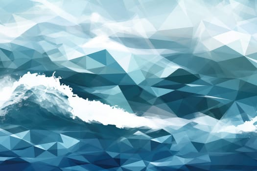 abstract ocean background with geometry shapes and water waves tide comeliness