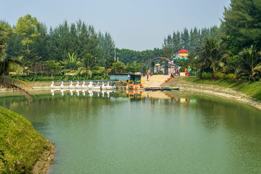 Green Valley Park in Lalpur. Amusement park. Lalpur, Bangladesh