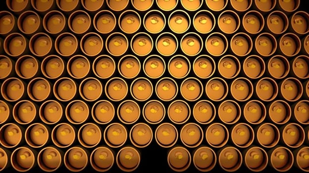 Industrial plant background with shiny pipes. Generated AI