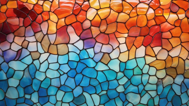 abstract background with squares mosaic tile, ai