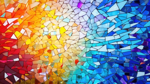 abstract background with squares mosaic tile, ai