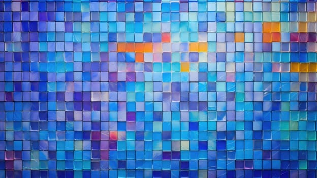 abstract background with squares mosaic tile, ai