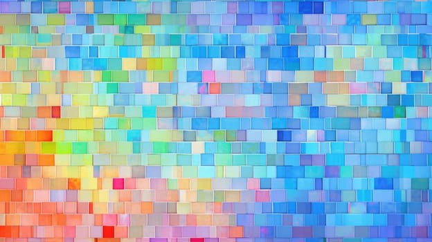 abstract background with squares mosaic tile, ai