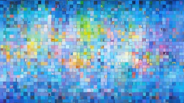 abstract background with squares mosaic tile, ai