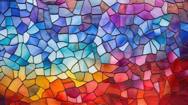 abstract background with squares mosaic tile, ai