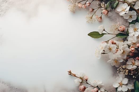 background surrounded by wedding decorations, copy space, watercolor. ai generated